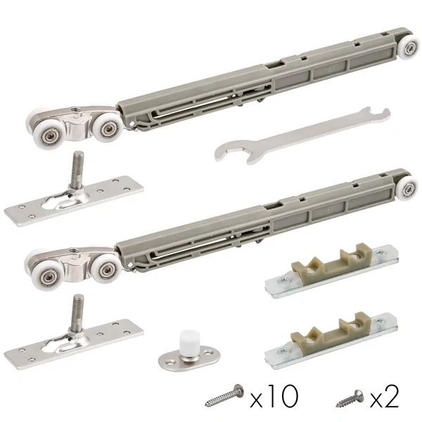 Комплект для раздвижных дверей SLD.Comfort-PRO.SET2.soft close/80, цвет: CP хром