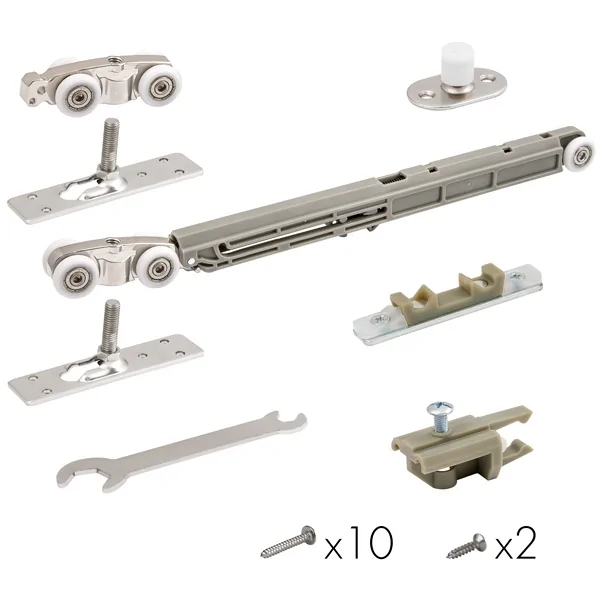 Комплект для раздвижных дверей SLD.Comfort-PRO.SET3.soft close+roller/80, цвет: CP хром
