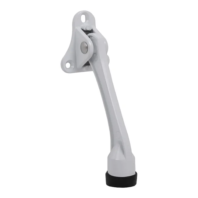 Упор дверной напольный STOPPER 100 WH (белый) козья ножка