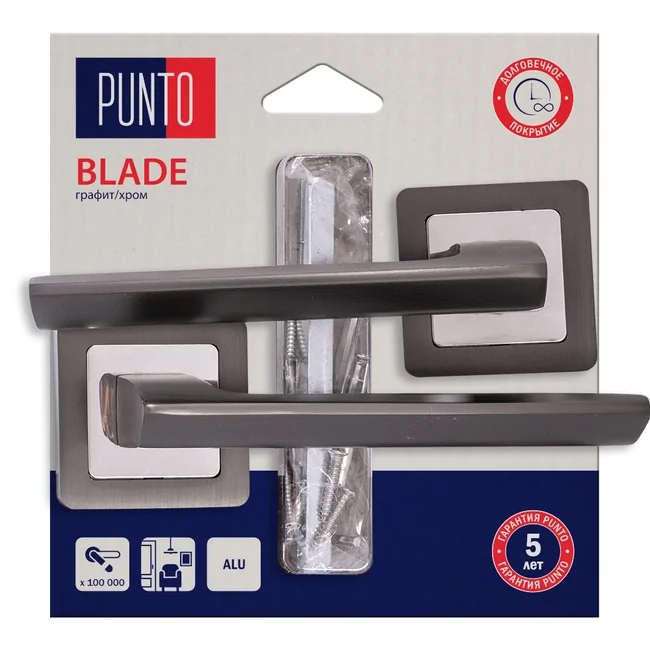 Ручка раздельная LM/A KQR52BLADE/HD GR/CP-23 графит/хром GR графит/CP хром
