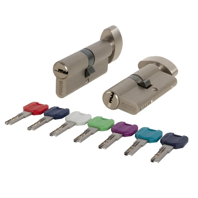 Цилиндровый механизм MaxPro7002Knob90mm (55+10+25), цвет: SN никель