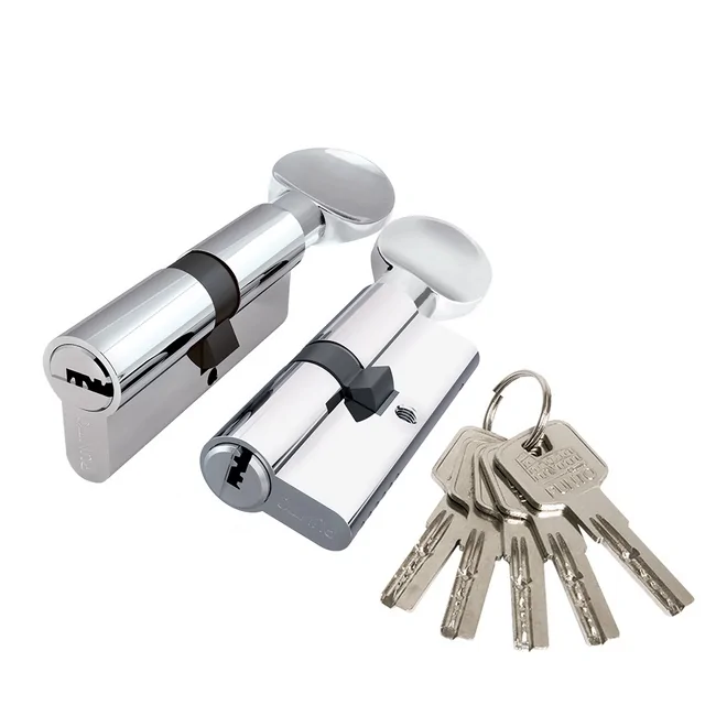 Цилиндровый механизм Z3002Knob110 (45+10+55), цвет: CP хром