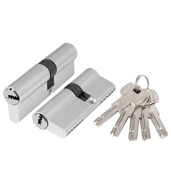 Цилиндровый механизм AZ2000Key60 (25+10+25), цвет: CP хром