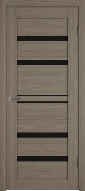 Дверь Atum Pro 26 экошпон стекло Black Gloss, цвет: brun oak