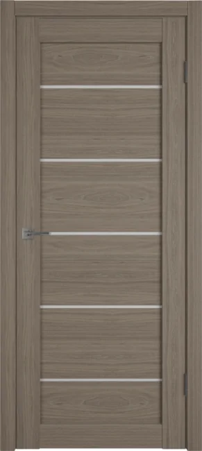Дверь Atum Pro 27 экошпон стекло White Cloud, цвет: brun oak