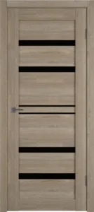Дверь Light 26 3D экокрафт остекление Black Gloss