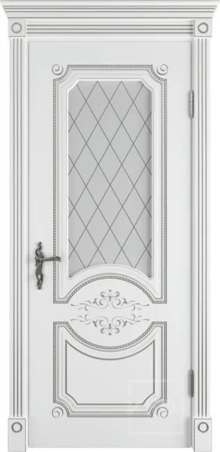 Дверь Milana 3D Polar Patina Silver Art Cloud, цвет: Polar patina silver