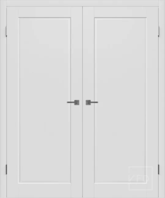 Дверь двустворчатая распашная Porta эмаль Polar, цвет: Polar