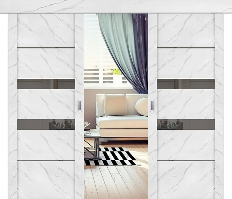 Дверь-раздвижная-двустворчатая-UniLine-Mramor-30037.1-Marable-Soft-Touch-зеркало